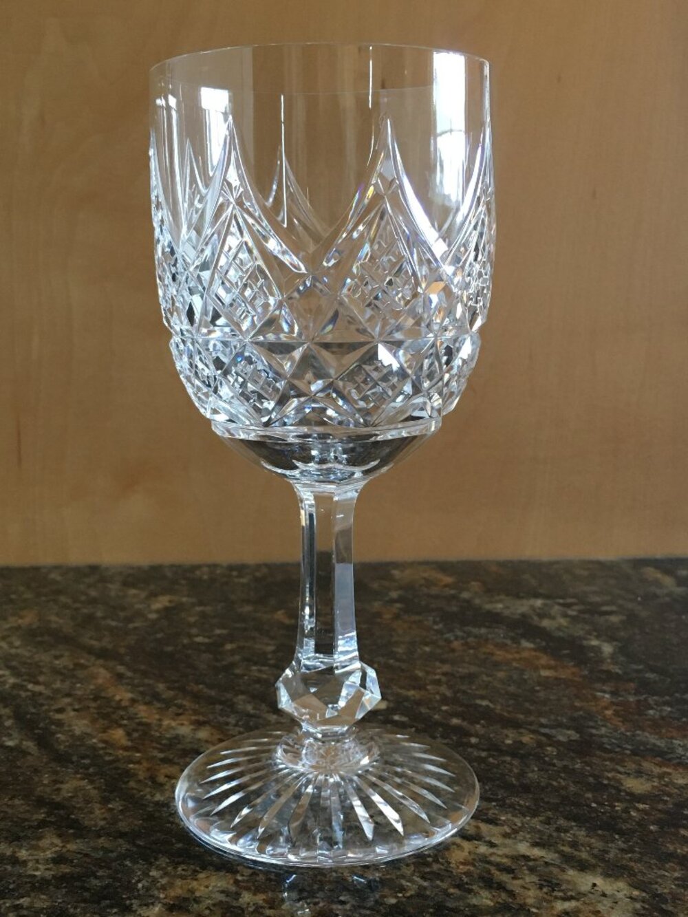 VTG Baccarat France Cut Crystal 'Colbert' Water Glass - A